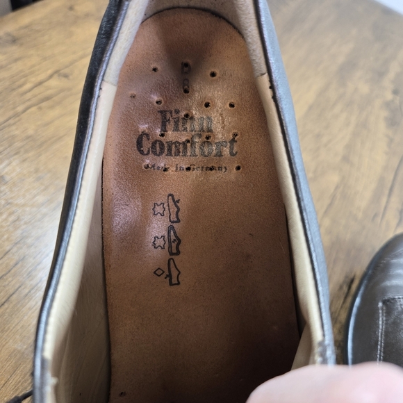 Finn Comfort Rosario Pewter Leather Walking Shoes - Picture 3 of 13